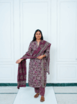 Dark Wine Angrakha style Cotton kurta Set